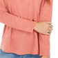 Blusa feminina de manga comprida e gola redonda estilo &amp; co laranja tamanho GG