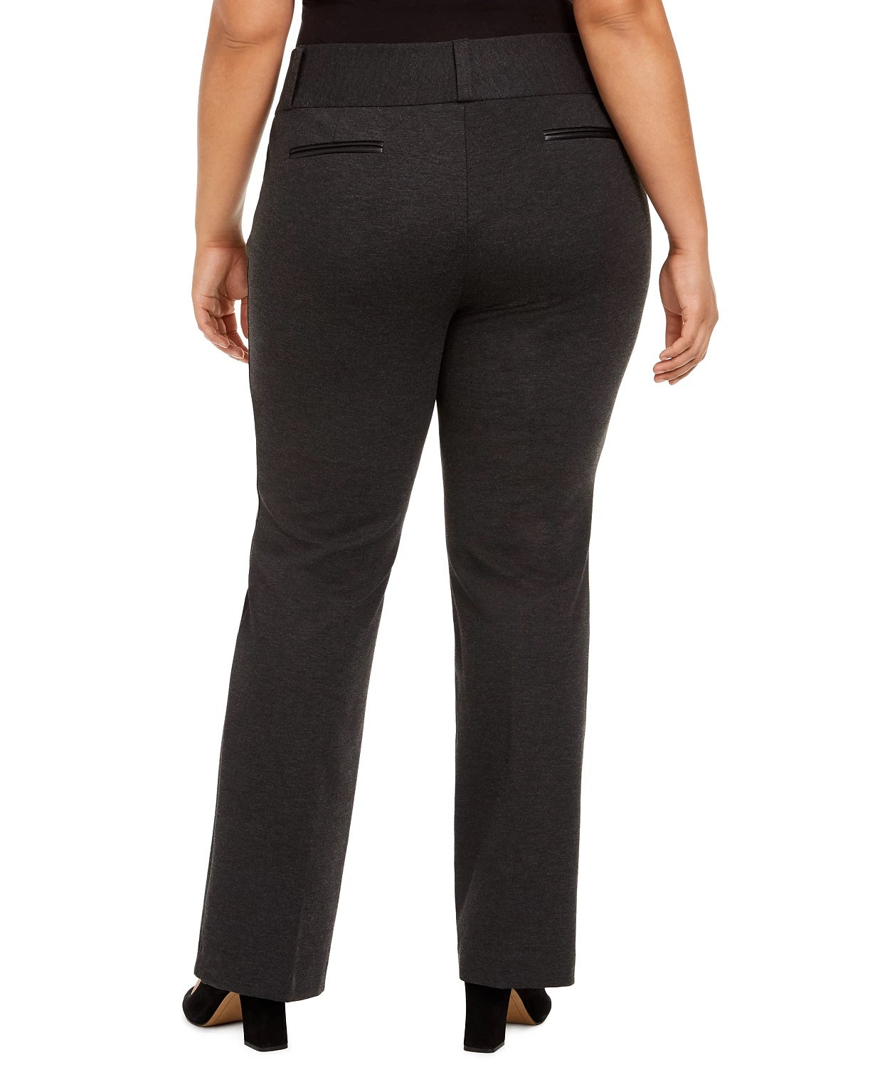Calça Alfani Plus Size Feminina Cintura Média Cinza Escuro Tamanho 22W