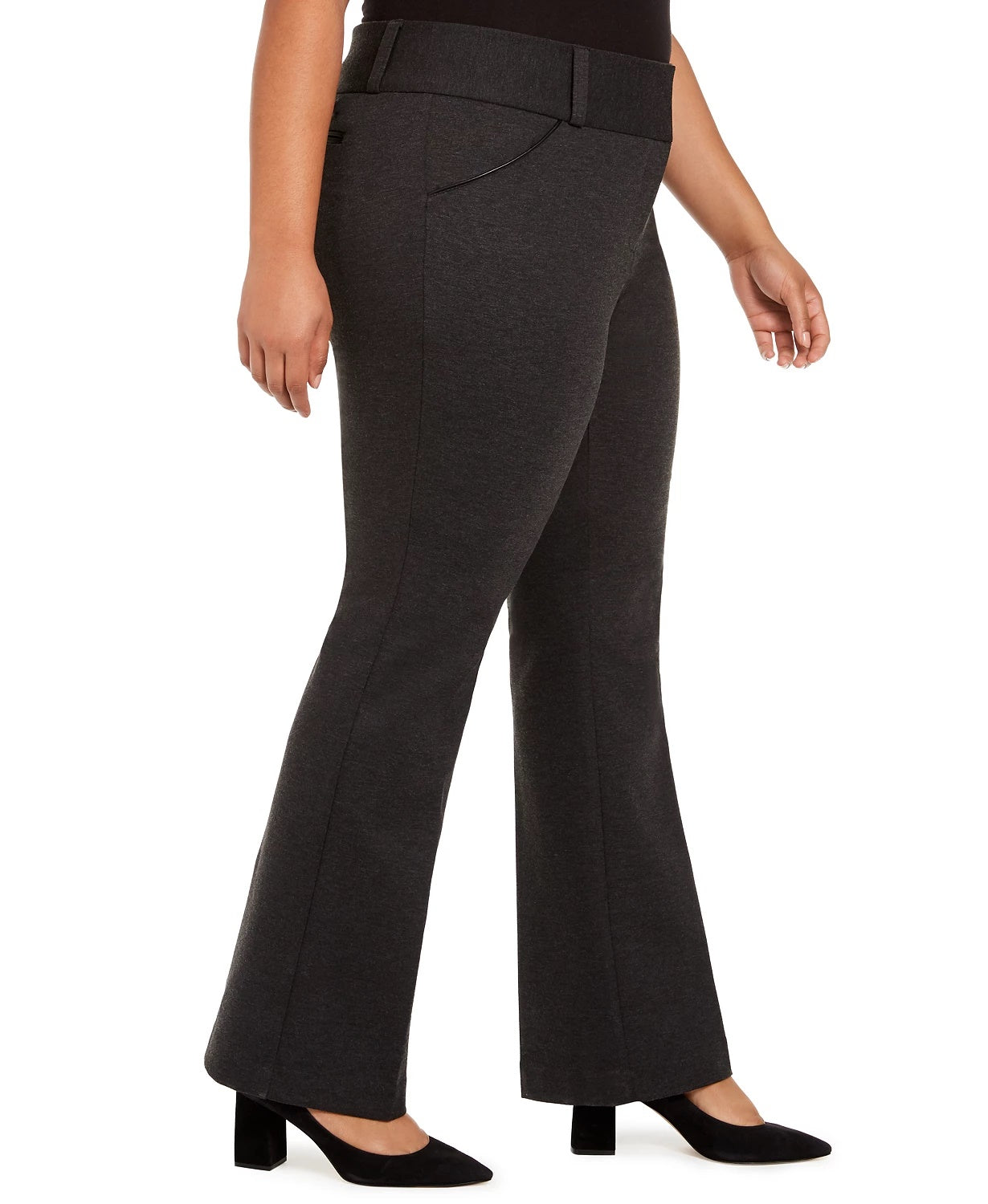 Calça Alfani Plus Size Feminina Cintura Média Cinza Escuro Tamanho 22W