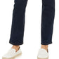 Calça jeans feminina estilo &amp; co com controle de barriga e perna reta, azul escuro, tamanho 18