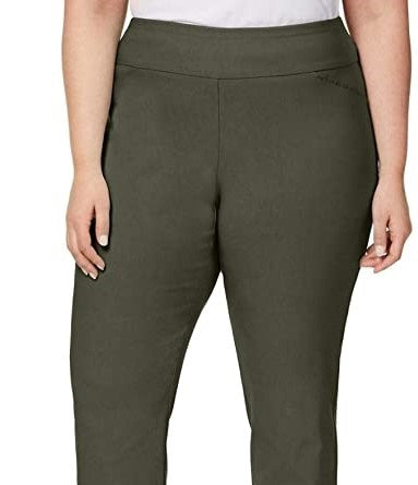 Calças femininas Charter Club verde escuro tamanho 16