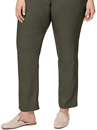 Calças femininas Charter Club verde escuro tamanho 16