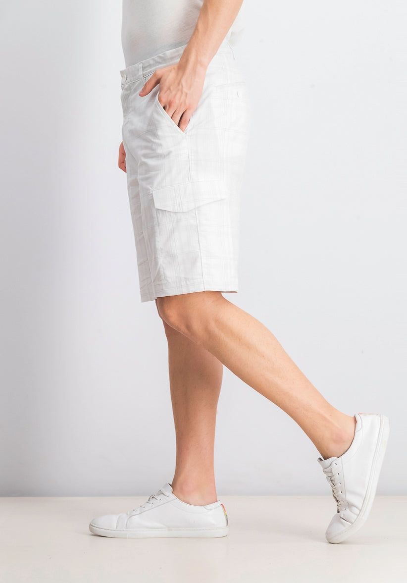 Shorts cargo masculino Attack Life Fairway, branco, tamanho 34 REG