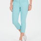 Calça jeans feminina Charter Club Tummy-Control Bristol Capri Azul Tamanho 16