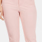 Calça jeans feminina Charter Club Tummy Control Bristol Capri rosa tamanho 6