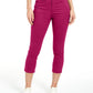 Calça jeans feminina Charter Club Tummy Control Bristol Capri rosa tamanho 8