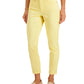 Calça jeans feminina Charter Club Tummy Control Bristol Capri, amarela, tamanho 18