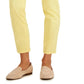 Calça jeans feminina Charter Club Tummy Control Bristol Capri, amarela, tamanho 18