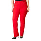 Calça jeans feminina Lexington reta Charter Club vermelha tamanho 4