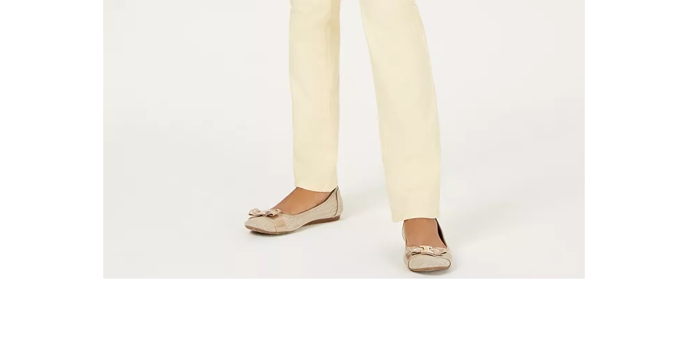 Calça jeans feminina Lexington reta, tamanho 4, amarela, Charter Club