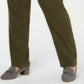 Calça feminina plus size Charter Club Twill Lexington verde tamanho 16W