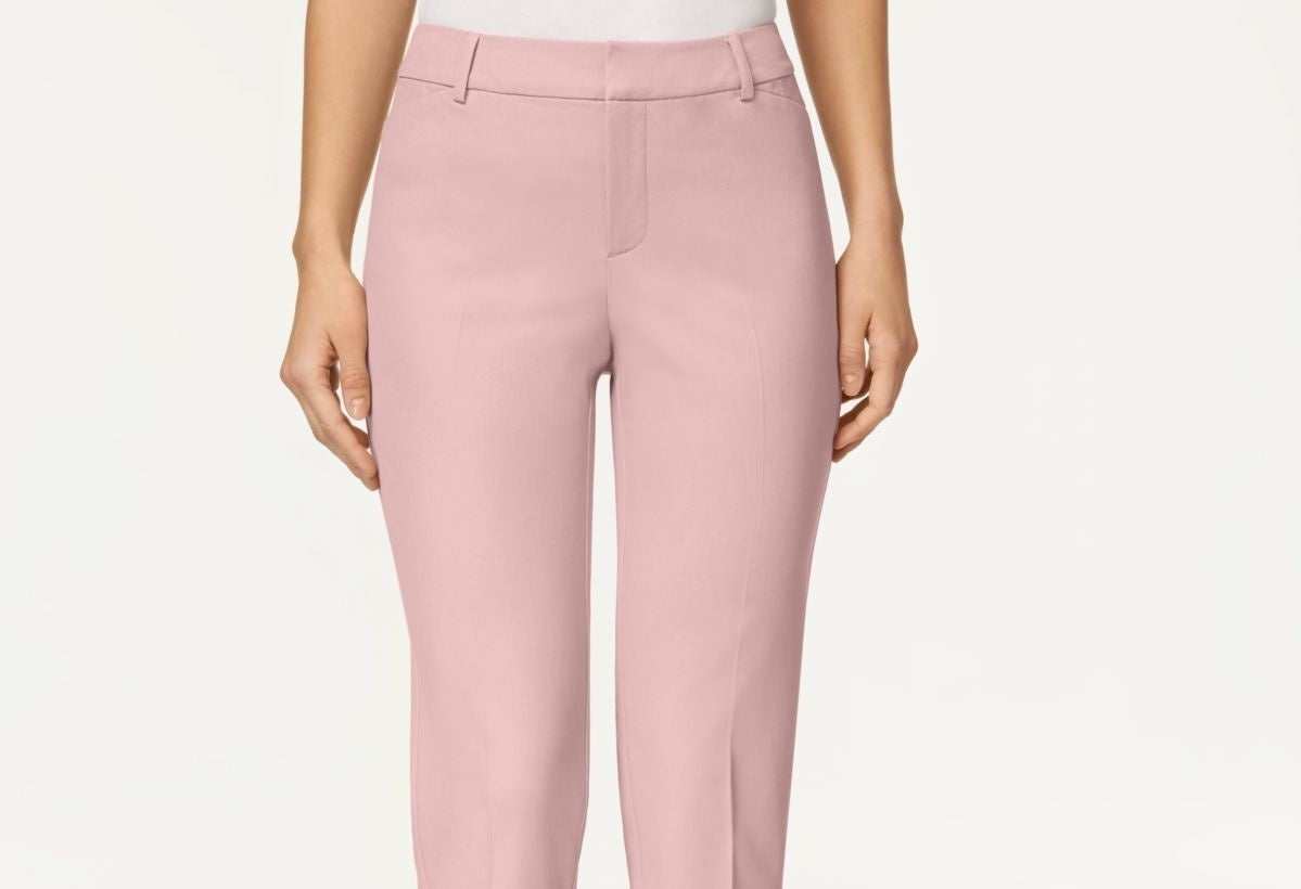 Calça curta feminina Charter Club Newport Tummy-Control, rosa, tamanho 16