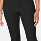 Calça curta feminina Charter Club Petite Newport com controle de barriga, preta, tamanho 14P