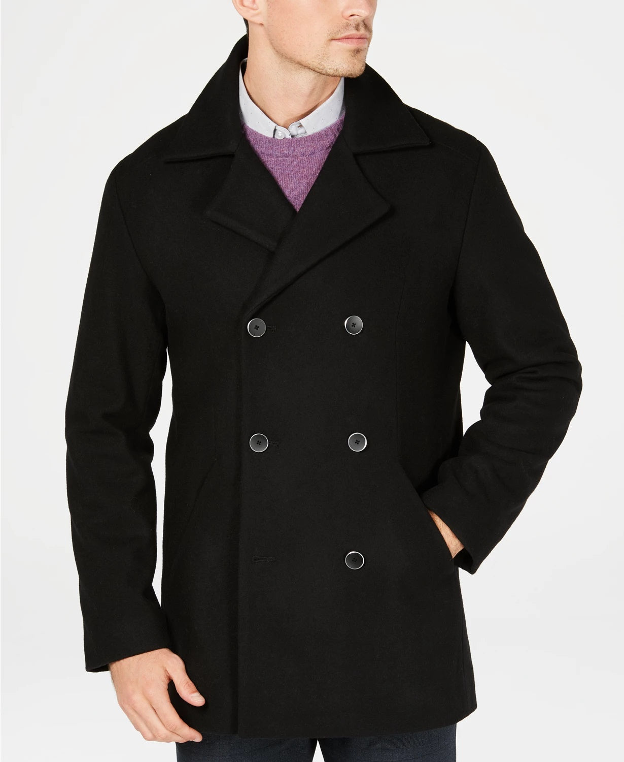 Alfani Peacoat Masculino Preto Tamanho 2 Extra Grande