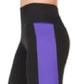 Leggings cropped femininas Ideology Colorblocked Roxo Escuro Tamanho P