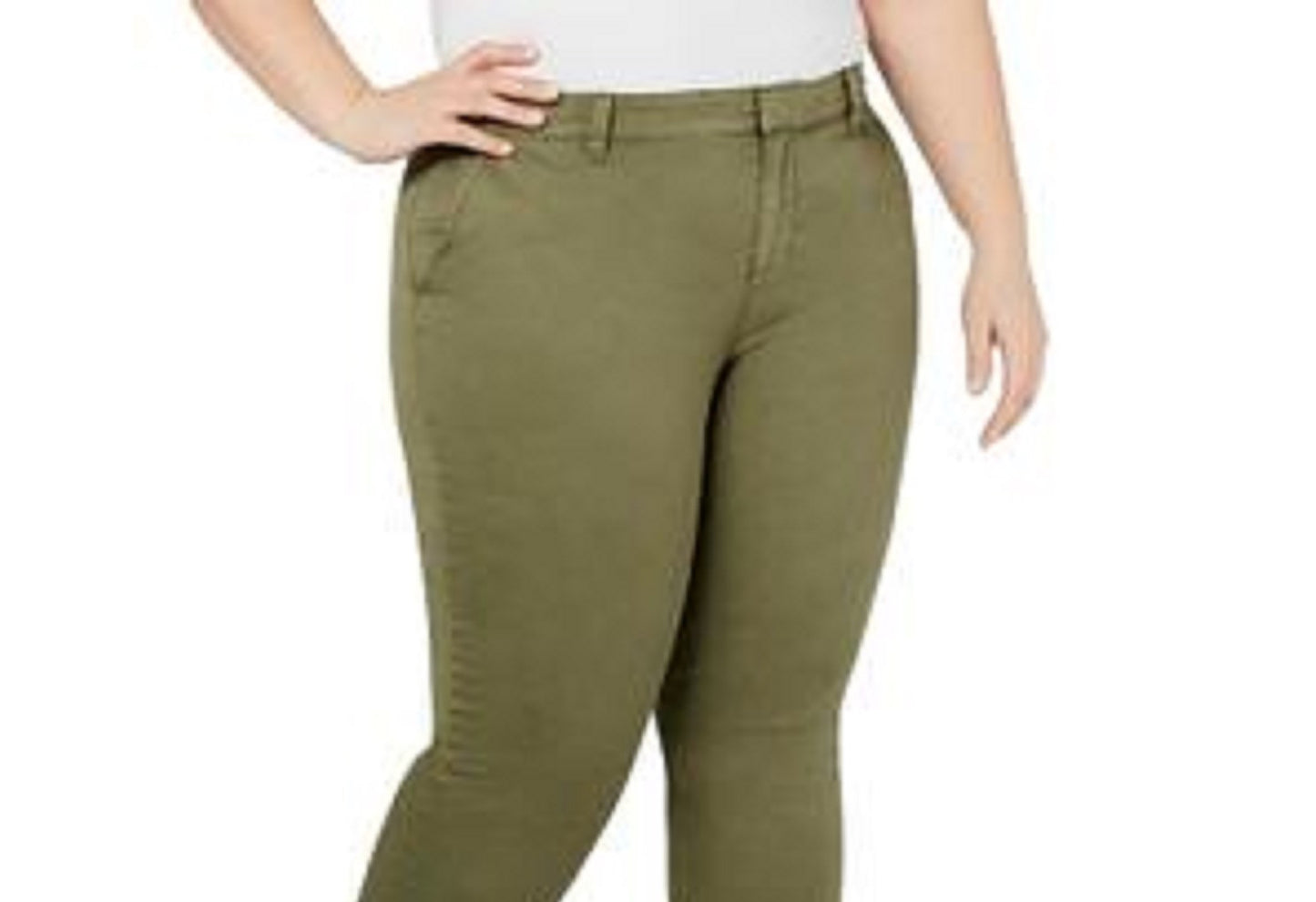 Calça Chino Feminina Style &amp; Co Verde Tamanho 18