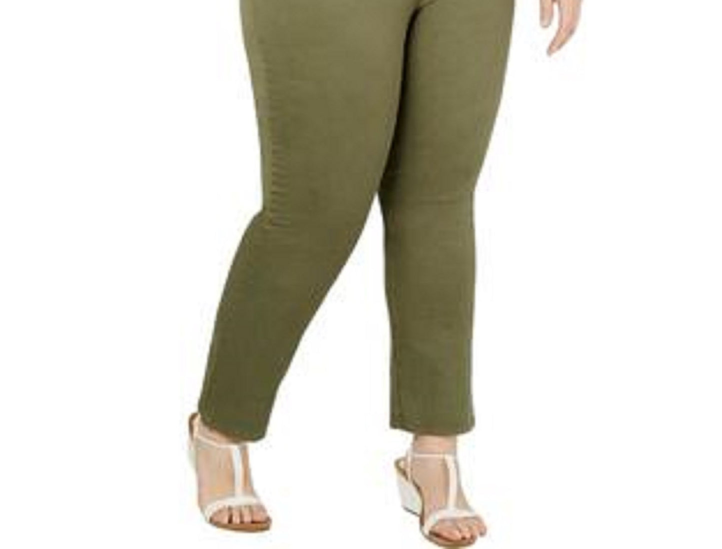 Calça Chino Feminina Style &amp; Co Verde Tamanho 18
