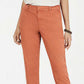 Calça Chino Feminina Style &amp; Co Laranja Escuro Tamanho 14