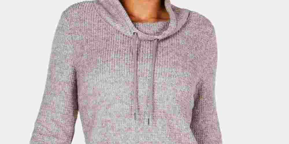 INC International Concepts Feminino Novo Top de Malha Elástica com Recorte Branco Brilhante Cinza Tamanho X-Grande