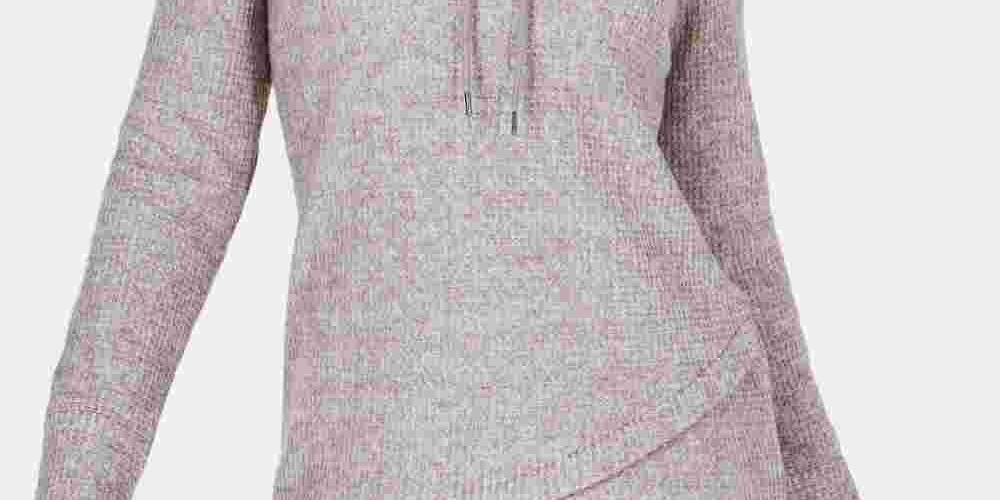 INC International Concepts Feminino Novo Top de Malha Elástica com Recorte Branco Brilhante Cinza Tamanho X-Grande