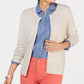 Cardigan feminino de manga comprida com botões frontais Charter Club, bege, tamanho extragrande