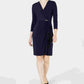 Vestido envelope falso feminino Charter Club Hardware azul tamanho pequeno