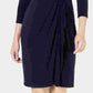 Vestido envelope falso feminino Charter Club Hardware azul tamanho pequeno