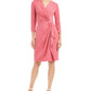 Vestido envelope falso feminino Charter Club Hardware rosa tamanho grande