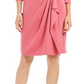 Vestido envelope falso feminino Charter Club Hardware rosa tamanho grande