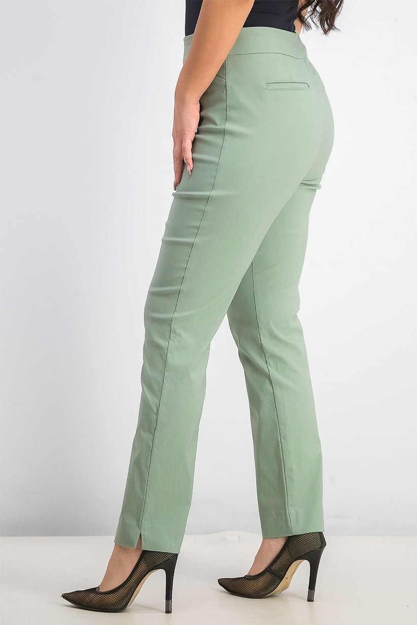 Calça feminina Charter Club Cambridge Skinny Tummy Control, verde, tamanho 4