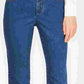 Calça jeans feminina Charter Club Tummy Control na altura do tornozelo, tamanho 8, azul