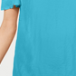 Blusa feminina com babados e ombros de fora, azul, tamanho médio, da coleção JM