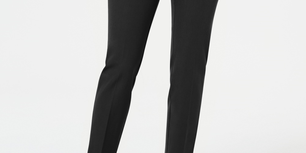 Calça skinny Alfani feminina Comfort Waist preta tamanho 6 Petite