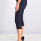 Calça Capri Feminina Charter Club Azul Brilhante Tamanho 2 Petite