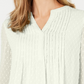 Charter Club Top feminino com babados duplos texturizados e pregas, branco, tamanho XX-G