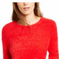 Suéter Bar III Feminino com Acabamento em Cílios Vermelho Tamanho Grande