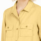 Camisa utilitária feminina Charter Club, tamanho médio, amarelo, extra grande