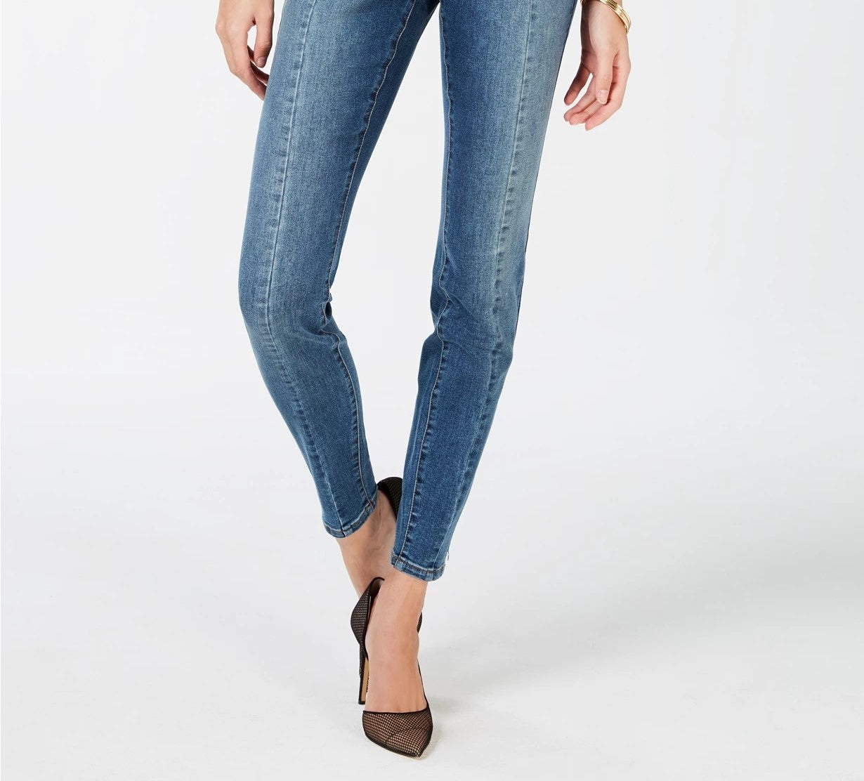 Calça jeans skinny feminina INC International Concepts, azul, tamanho 0