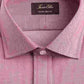 Camisa social masculina Tasso Elba com gola espinha de peixe, corte clássico, sem passar a ferro, vermelha, tamanho 16x32-33