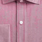 Camisa social masculina Tasso Elba com gola espinha de peixe, corte clássico, sem passar a ferro, vermelha, tamanho 16x32-33
