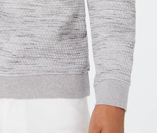 Moletom Alfani Masculino Mesclado Cinza Tamanho Grande