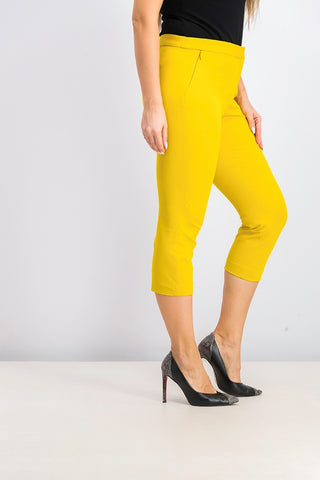 Calça Capri Petite Feminina Alfani Dourada Tamanho 12 P