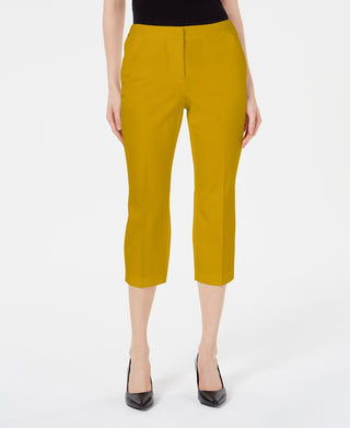 Calça Capri Feminina Alfani Dourada Tamanho 6 Petite