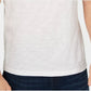 Camiseta masculina com estampa de letras INC International Concepts, branca, tamanho X-S