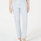 Calça jeans skinny feminina com controle de barriga e listras Charter Club, azul, tamanho 18