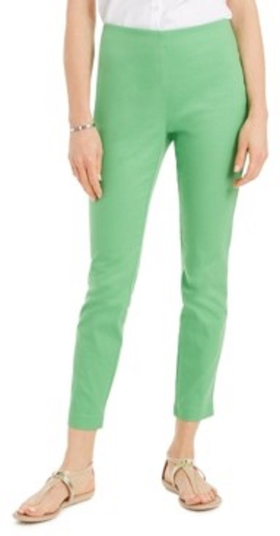 Calça skinny feminina Charter Club Petite Chelsea de sarja elástica, verde-escuro, tamanho 10P