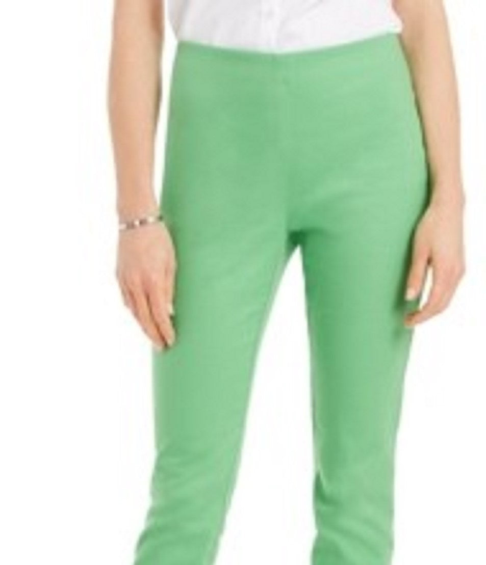 Calça skinny feminina Charter Club Petite Chelsea de sarja elástica, verde-escuro, tamanho 10P
