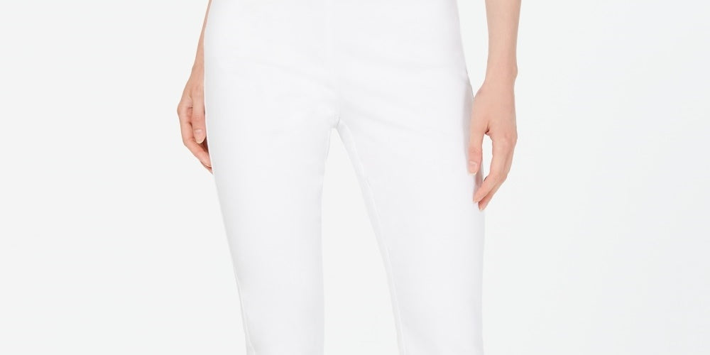 Calça skinny feminina Charter Club Petite Chelsea de sarja elástica, branca, tamanho 2 P