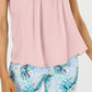 Blusa feminina sem mangas Charter Club Pintuck rosa tamanho pequeno