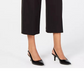 Calça Capri Feminina Alfani Perna Larga Preta Tamanho 12 Petite